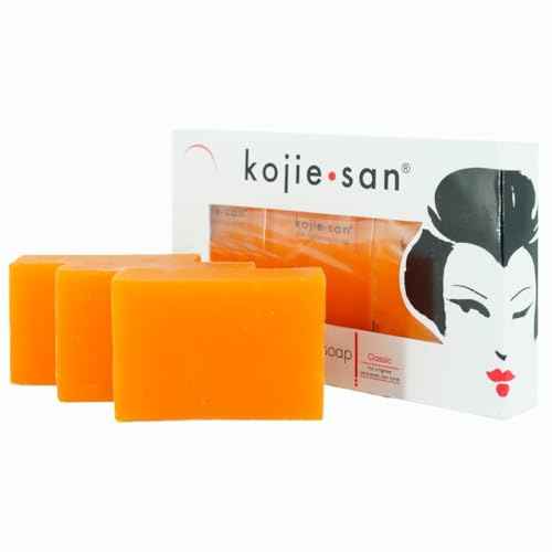 Kojie San Skin and Body Soap ? Original Kojic Acid, Soap Bar with Coconut & Tea Tree Oil ? 3 x 65g Bars