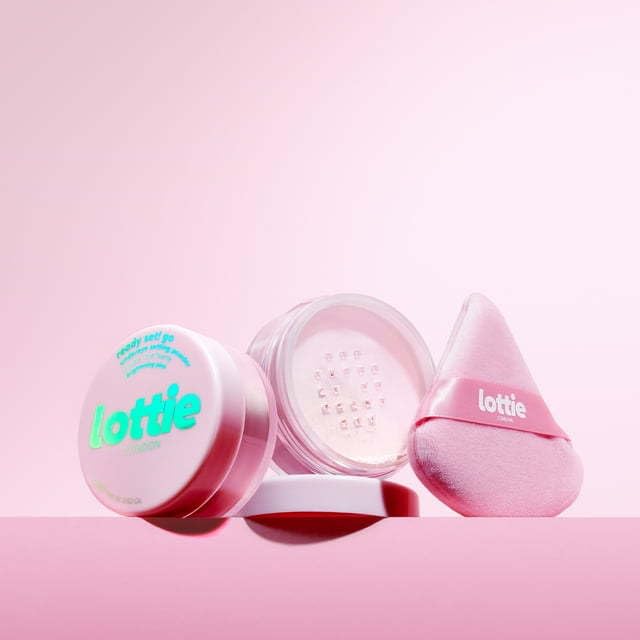 Lottie London Setting Powder | Brightening Pink Hyaluronic Acid