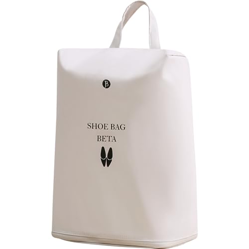 Waterproof Shoe Bags for Travel - Organizer with Zipper, Beige