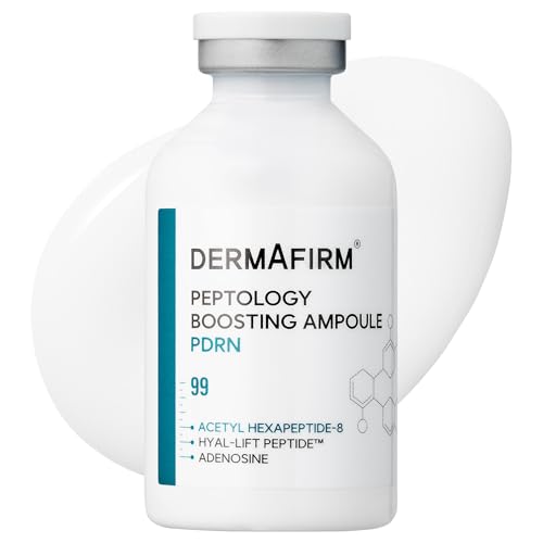 DERMAFIRM Peptology PDRN Boosting Ampoule, 80,000ppm PDRN Peptide Face Serum, Hydration, Moisture Plumping effect, Anti-Aging, Korean Skincare, 30ml / 1.01 fl. oz