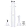 Nose Hair Trimmer for Women & Men, 3-in-1 Facial Hair Remover for Peach Fuzz, Eyebrow Trimmer, Shaper & Shaver, Ear & Face Grooming Kit, USB-C Rechargeable, Painless, Dry Use, Compact & Travel-Ready