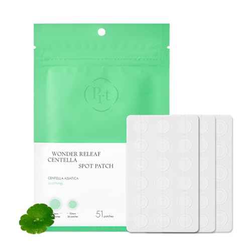 PURITO SEOUL Wonder Releaf Centella Spot Patch, Korean Centella, for Sensitive Skin, Soothing, Pimple Patches for Face, Spot Stickers, K-Beauty, 51 Count