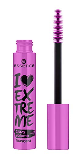 essence | I Love Extreme Volume Mascara (Pack of 1) | Flake Free, Intense & Dramatic Volume | Vegan & Cruelty Free