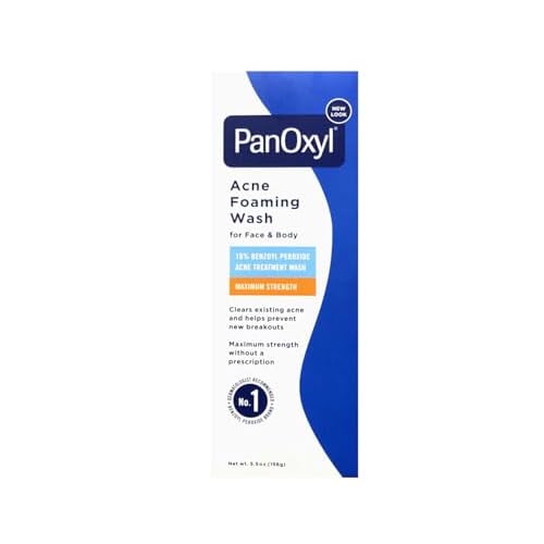 PanOxyl Acne Foaming Wash 10% Benzoyl Peroxide 5.5 oz (156 g),(Pack of 4)