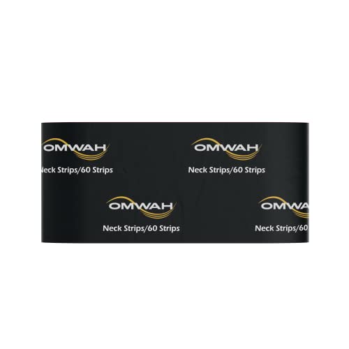 OMWAH Professional Neck Strips (1 Carton- 720 Pieces) - 12 Packs With 60 Per Pack for Hair Cutting, Barber and Salon Use