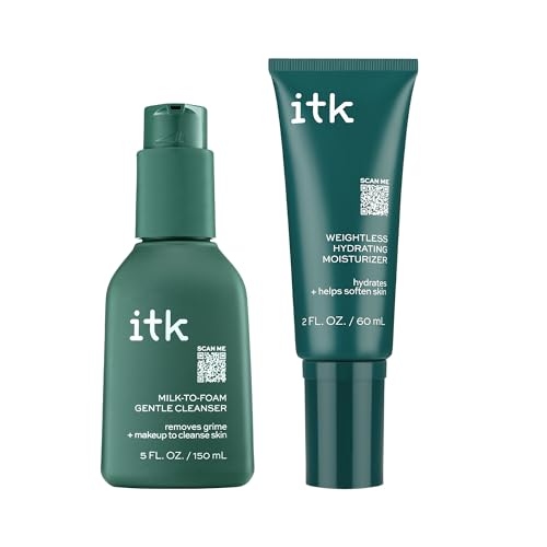 ITK Milk-To-Foam Face Wash + Hydrating Moisturizer Set