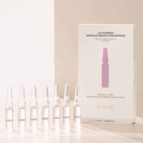 BABOR Lift Express Ampoule Concentrate, Instant Lifting Effect Fills Lines and Wrinkles Up To 6 Hours, Smoothing Skincare Capsule, Anti Aging Serum, Increase Firming & Elasticity, 7 Treatments