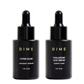 DIME Beauty Serum Set ($64 Value) - Includes Hyaluronic Acid + Hyper Glow Serum (30 ml Each)