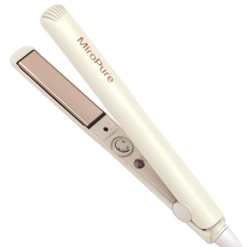 MiroPure 1-Inch Flat Iron Hair Straightener & Curler with 3D Ceramic Plates