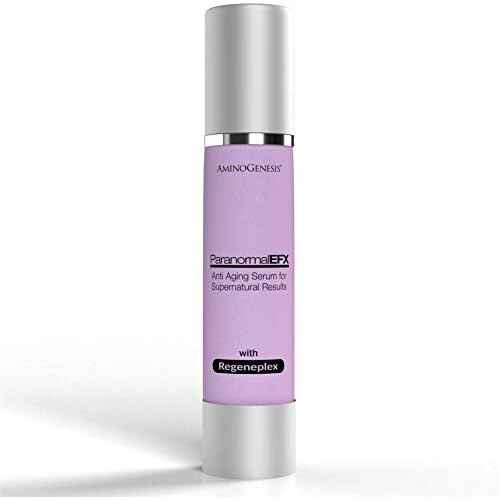 AminoGenesis ParanormalEFX Advanced Anti-Aging Rejuvenating Super Serum 2 oz (Sun Damage, Collagen, Elastin Boosting w/Vitamins A, E, D, Tremella Mushroom Extract, Synthe'6 & Selaginella Lepidophylla)