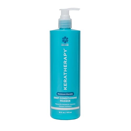 KERATHERAPY Keratin Infused Deep Conditioning Masque, 16.9 fl. oz., 500 ml - Moisturizing Hair Deep Conditioning Treatment with Kerabond, Jojoba Oil, Nettle Root Extract, Wheat Oil, & Persian Walnut