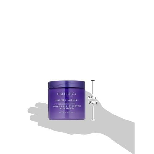 Obliphica Medium to Coarse Seaberry Mask, 1.05 Pound - Nourishing and Restorative Hair Treatment for Medium to Coarse Hair Types, Ensuring Lustrous Shine, Manageability, and Revitalization