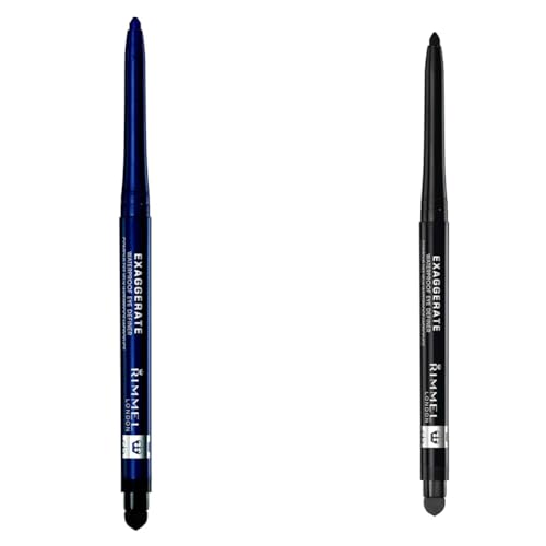 Rimmel Exaggerate Waterproof Eye Definer Duo - Deep Ocean & Blackest Black