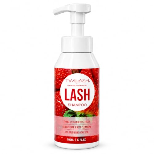 TWILASH Lash Shampoo 500ml Foaming Cleanser for Extensions