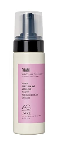 AG Care Weightless Volumizing Hair Foam - Heat Protection, 5 fl oz