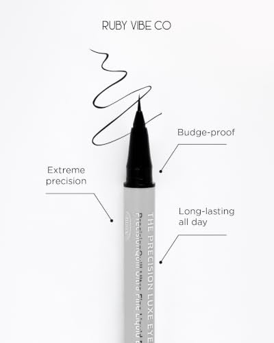 Waterproof Liquid Eyeliner Pen - Precision Felt-Tip, High-Pigment