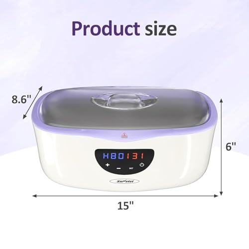 Sunvivi 4000ml Paraffin Wax Machine for Hands & Feet, Fast Heating & Temp Control