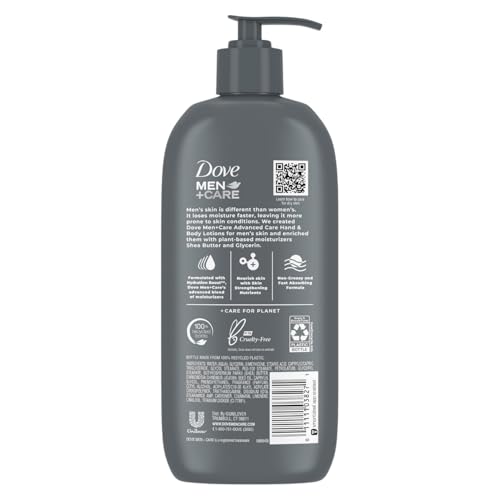 Dove Hand & Body Lotion, Men+Care Value Pack ? Everyday Skin Comfort Formula with Shea Butter & Jojoba Oil, Refreshing Lotion for Dry Skin, 13.5 Fl Oz (Pack of 2)
