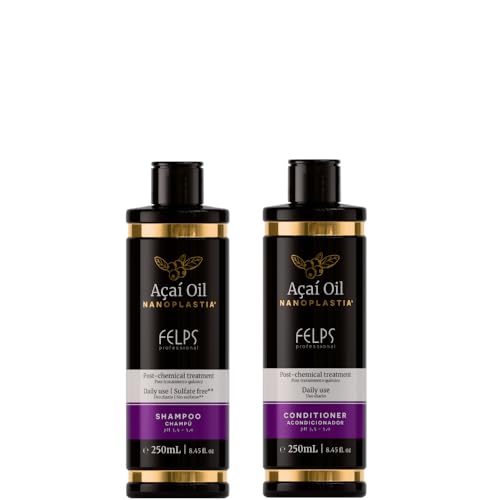 Felps Acai Oil Nanoplastia Shampoo & Conditioner Set, Sulfate Free