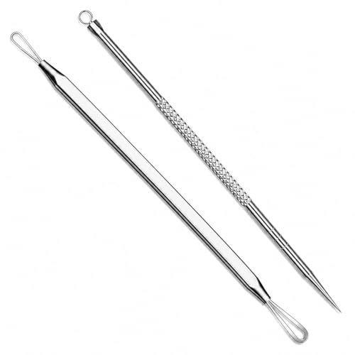 Blackhead Remover Tool Set - 2 Pcs Comedone Extractor Kit