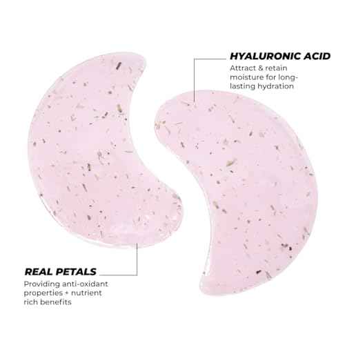 Vitamasques De-Puff Hydrogel Eye Pads with Lavender & Vegan Collagen, Under Eye Mask, Birthday Gifts For Women, Reduce Dark Circles, Puffy Eyes, Undereye Bags, Wrinkles - Under Eye Patches (Pack of 3)