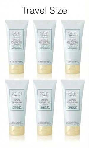 Satin Hands Shea Butter Cream, 0.75 oz Travel Size (Pack of 6)