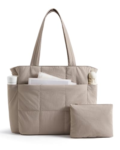 LIGHT FLIGHT Women's 2-Pc Puffy Tote Bag Set - Lightweight Travel Handbags