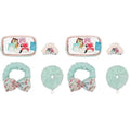 Squishmallows Treat Yourself 4-Piece Accessory Care Kit Clear Character Design Cosmetic Storage Travel Bag Gift Set (Pack of 2)