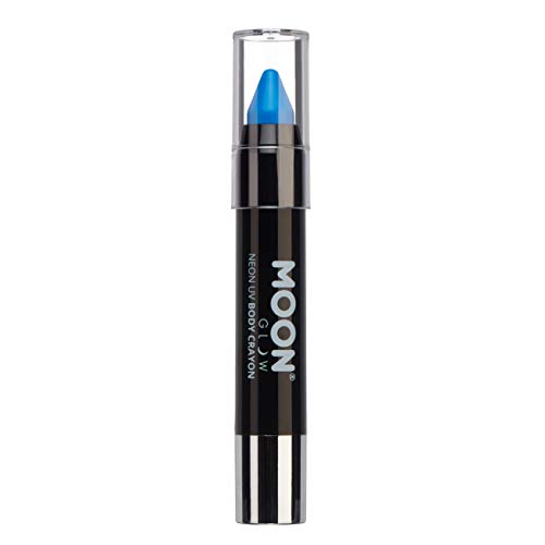 Moon Glow Neon UV Body Paint Crayon – Intense Blue