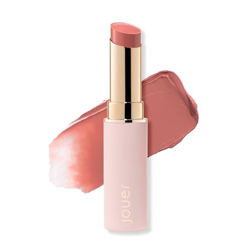 Jouer Balm Bouche Demi-Matte Lip-Féminité - Tinted Lip Balm - Hydrating Lip Tint Long Lasting - Matte Lip Color - Jojoba Seed Oil and Shea Butter Formula