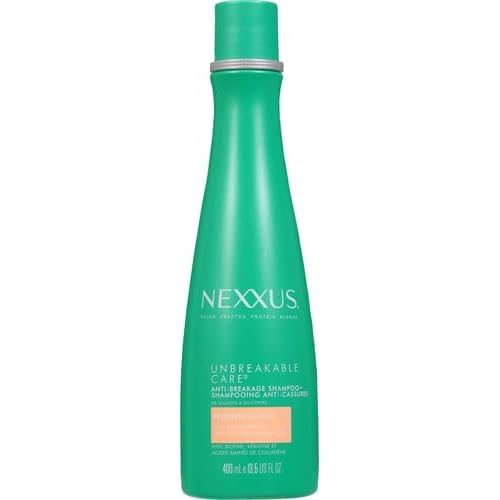 Nexxus Unbreakable Care Anti-Breakage Shampoo With Keratin,Collagen,Biotin For Fine And Thin Hair Sulfate Free Shampoo 13.5 oz,(Pack of 2)