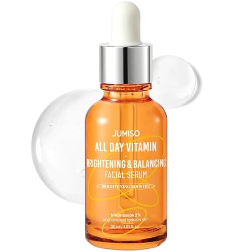 JUMISO All Day Vitamin Serum, Brightening & Balancing Facial Serum, Gift, Vitamin C, A, B, D, E , Serum with Vitamin, Korean Skincare, Skin brightening, soothing, Vegan serum, Vitamin tree extract 86.14%, Niacinamide 20,000ppm,1.01 fl oz (serum)
