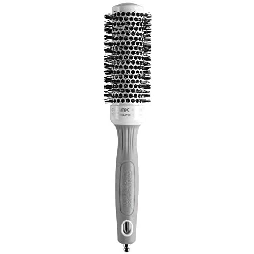 Olivia Garden Ceramic + Ion Round Thermal Hair Brush - Not Electrical - Professional Blowout Brush for Normal to Thick Hair