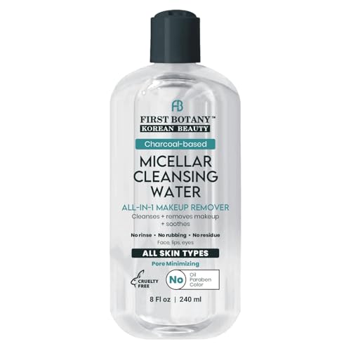 Korean Charcoal Micellar Water Makeup Remover 8 oz