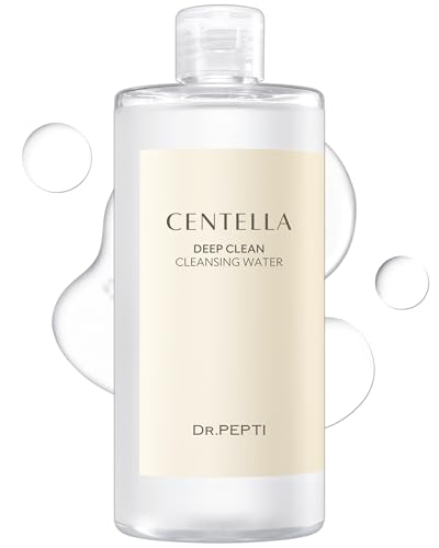 dr.pepti Centella Micellar Cleansing Water - Low-pH Makeup Remover, 13.5 fl oz