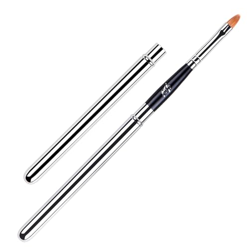 Retractable Lip Brush with Cap - Makeup Applicator for Lipstick & Gloss