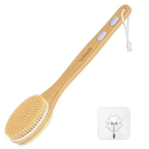 Back Scrubber for Shower,Bath Brush with Long Handle,Bath Brush Body Exfoliator for Wet or Dry Brushing,Men and Women (Blue)