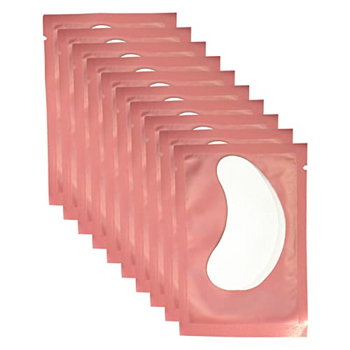50 Pairs Pink Hydrogel Under Eye Patches for Lash Extensions