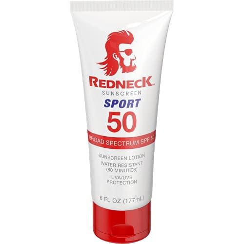 6 Oz SPF 50 Sport Lotion Water/Sweat Resistant Reef Friendly, Non-irritating