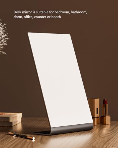 12x7 Frameless Makeup Mirror - Vanity Desk Mirror