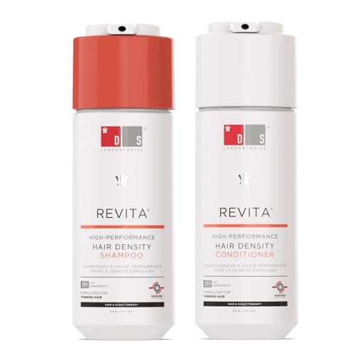 DS Laboratories Revita Shampoo and Conditioner Set - Hair Growth Shampoo and Conditioner, Hair Thickening Shampoo and Conditioner for Fine Hair, DHT Blocker Hair Loss Treatments for Women & Men