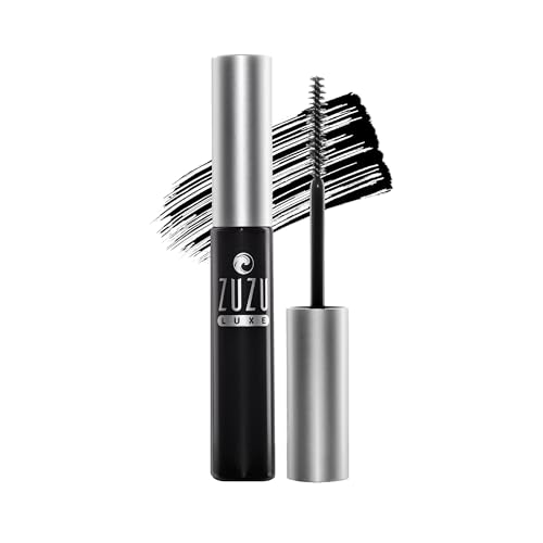 ZUZU LUXE Luxe Mascara (Onyx), Water resistant, Natural, Paraben Free, Vegan, Gluten-free, Cruelty-free, Non GMO, Adds volume to lashes, Vitamin Enriched formula conditions lashes, 0.25 oz.