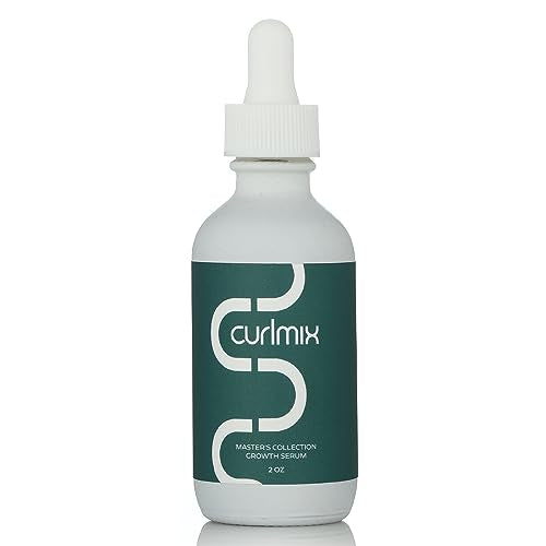 CurlMix Hair Growth Serum for Curly Hair - Add Shine and Moisture - Grapeseed Oil Enhances Hair Growth