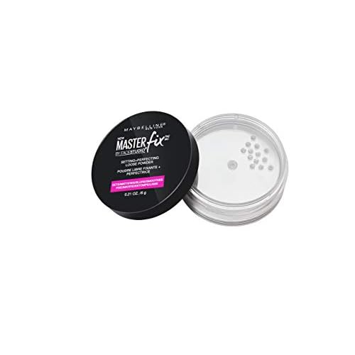 Maybelline Facestudio Lasting Fix Setting + Perfecting Loose Powder Makeup, All Day Matte Wear, Minimizes Shine, Sets Foundation Makeup, Translucent, 0.21 oz.