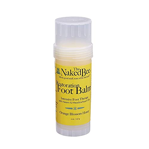 The Naked Bee Orange Blossom Honey Serious Hand Repair Cream 3.25oz Orange Blossom Honey Restoration Foot Balm, 2oz