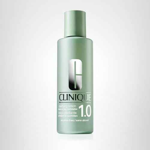 Clinique 3-Step Clarifying Lotion Face Exfoliator 1.0 | For Sensitive Skin | Toner With Witch Hazel + Salicylic Acid | Alcohol Free, 13.5 Fl Oz