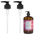 32 oz Castor Oil Bottle Pump Dispenser - 2 Pack, Black