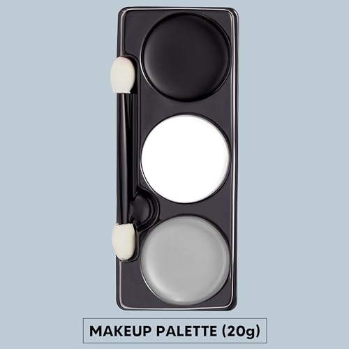 Halloween Skeleton Makeup Palette 3 Colors with Brush