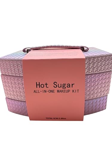 Hot Sugar 31-Piece Makeup Kit with Train Case for Teens
