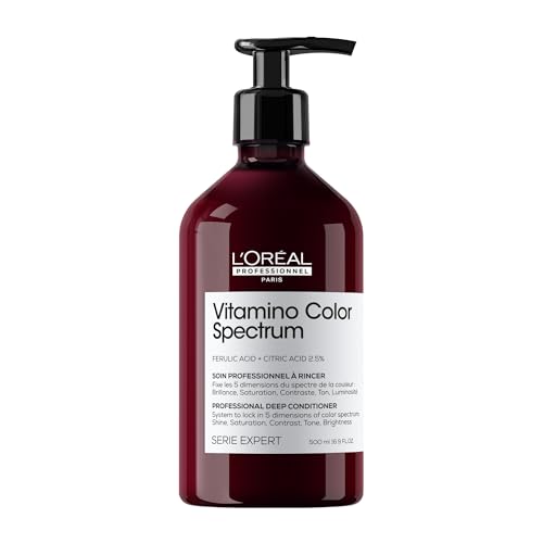 L'Or?al Professionnel Paris Vitamino Color Spectrum Deep Conditioner - Maintains Day 1 Vibrancy, Ultra High Glass Shine, Rich Vibrant Colors, Strengthens & Smoothens Hair, Color Toning
